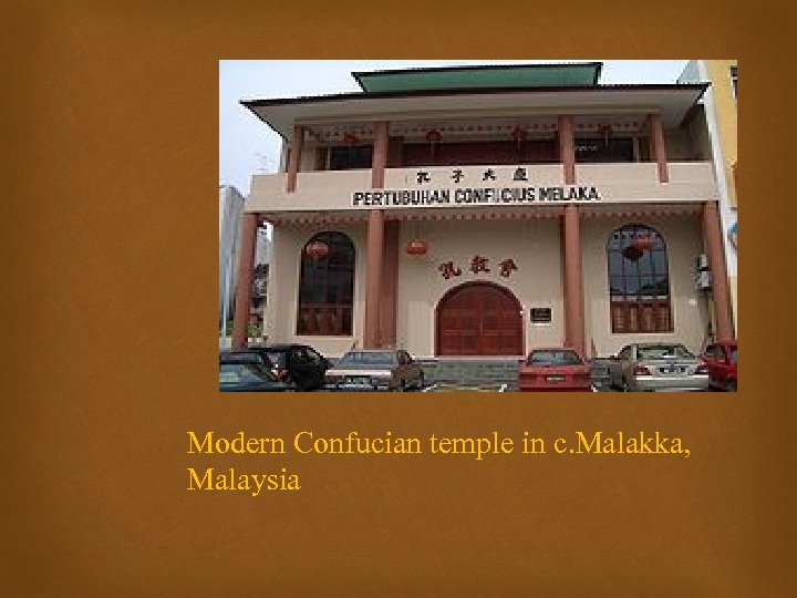 Modern Confucian temple in c. Malakka, Malaysia 