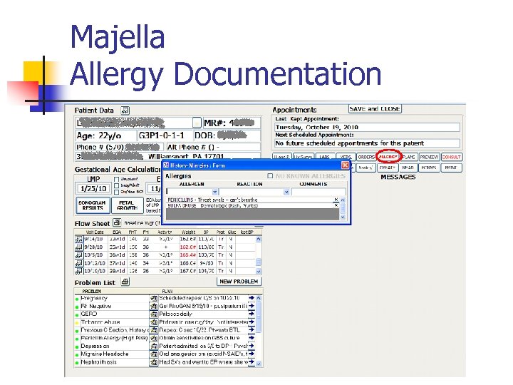 Majella Allergy Documentation 