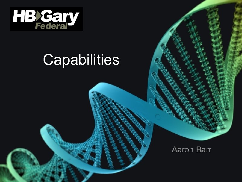 Capabilities Aaron Barr 