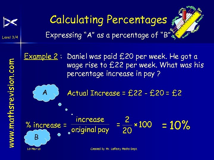 Percentages Www Mathsrevision Com Level 3 4 Revision Of