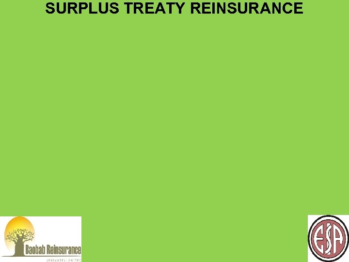 SURPLUS TREATY REINSURANCE 