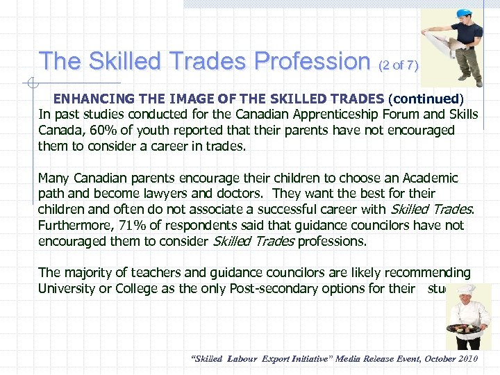 The Skilled Trades Profession (2 of 7) ENHANCING THE IMAGE OF THE SKILLED TRADES