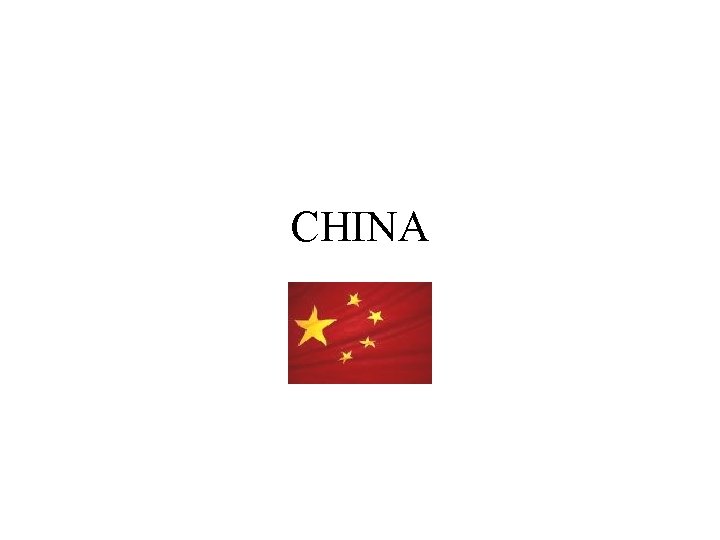 CHINA 