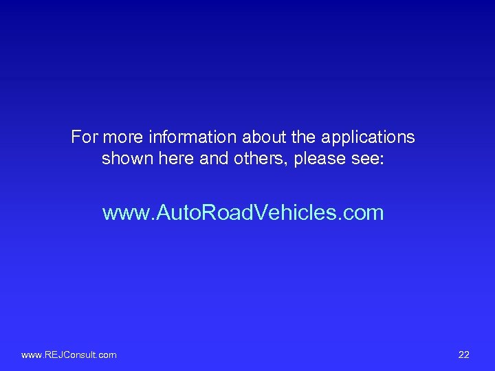 For more information about the applications shown here and others, please see: www. Auto.
