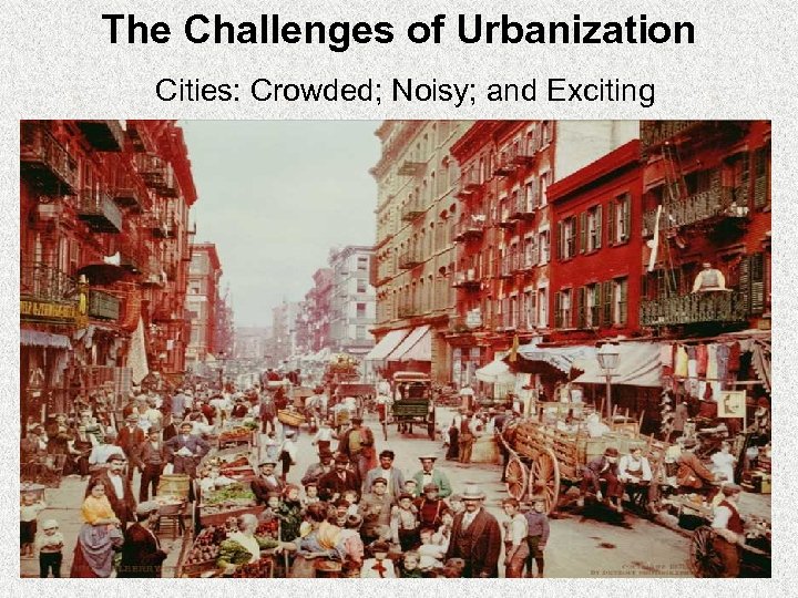 The Challenges of Urbanization Cities: Crowded; Noisy; and Exciting 