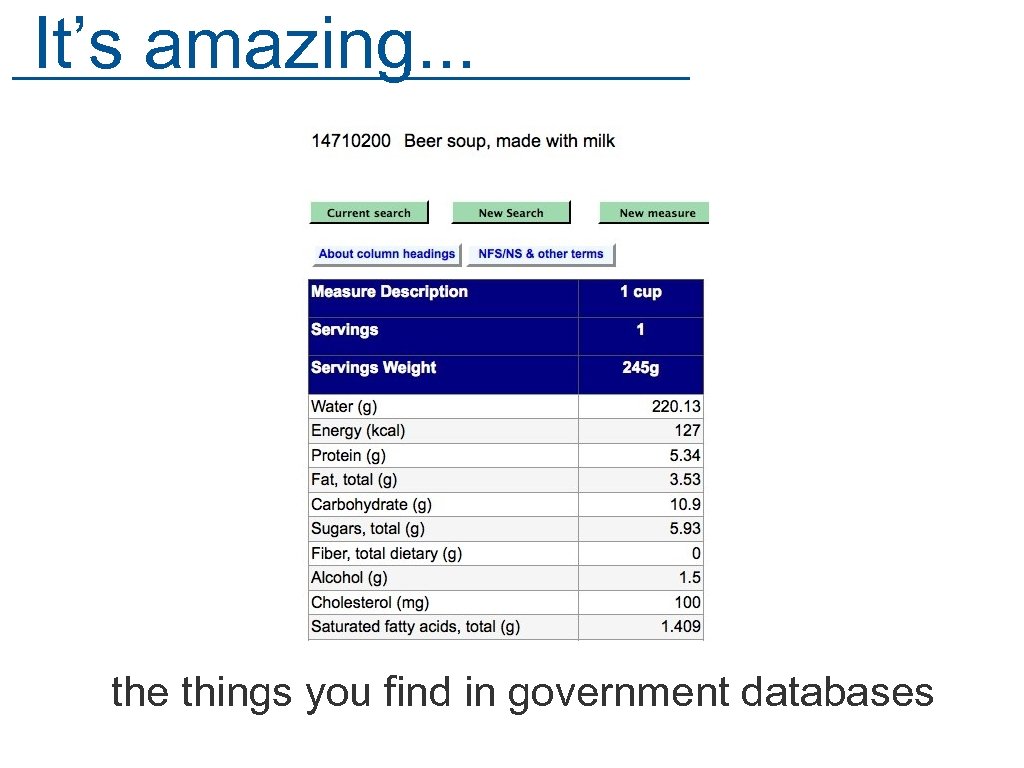 It’s amazing. . . the things you find in government databases 