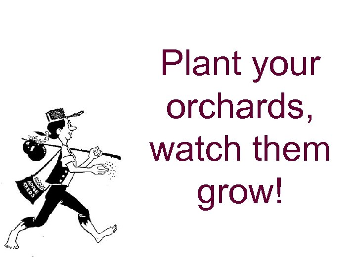 Plant your orchards, watch them grow! 