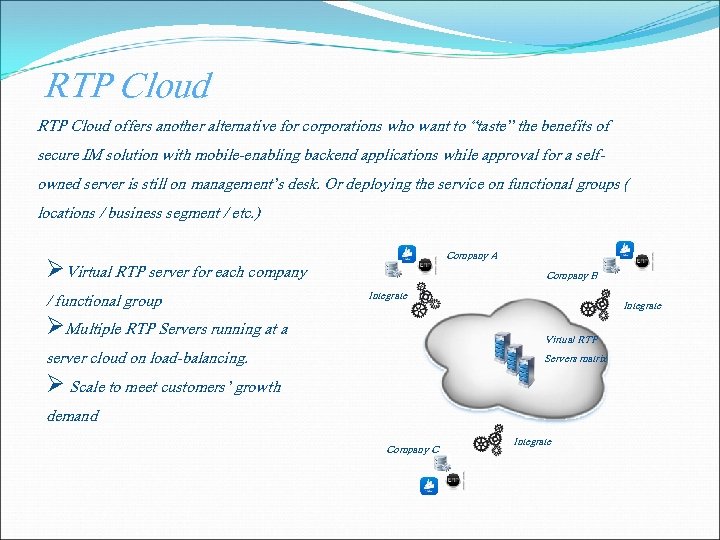 RTP Cloud offers another alternative for corporations who want to “taste” the benefits of