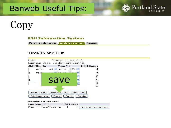 Banweb Useful Tips: Copy save 