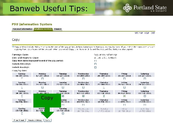 Banweb Useful Tips: Copy 