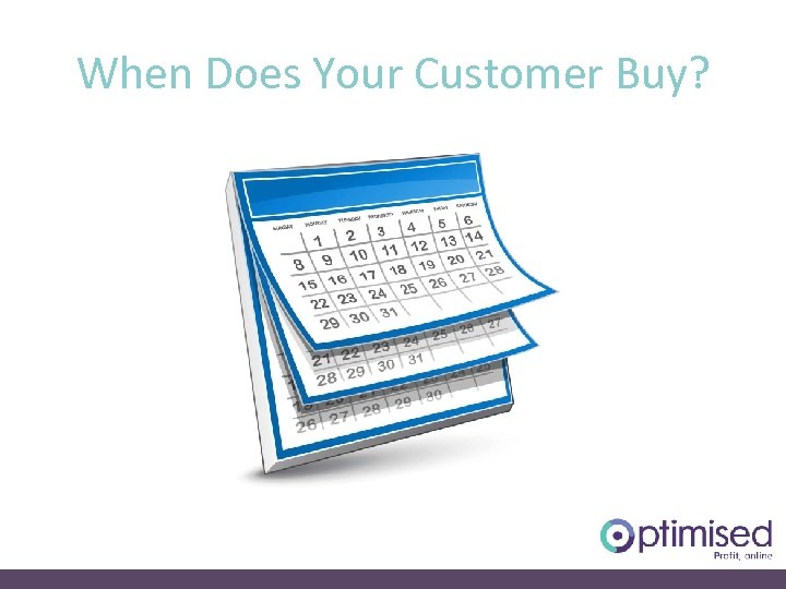 When Does Your Customer Buy? 