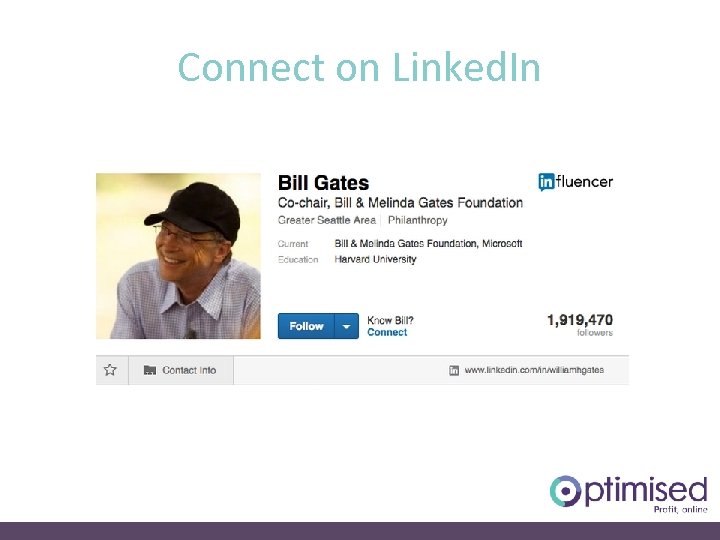 Connect on Linked. In 