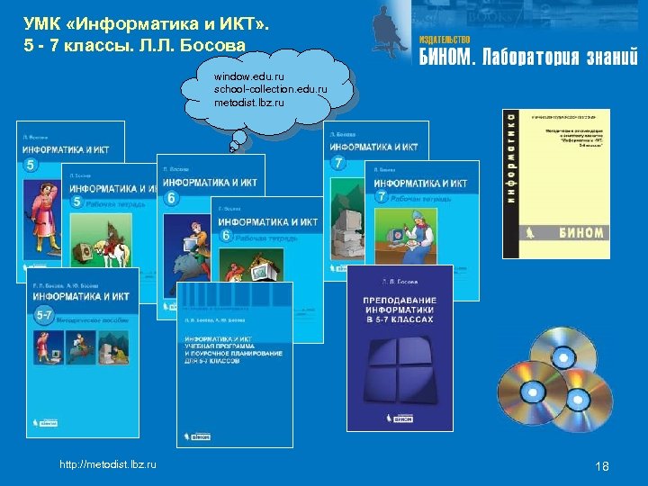 УМК «Информатика и ИКТ» . 5 - 7 классы. Л. Л. Босова window. edu.