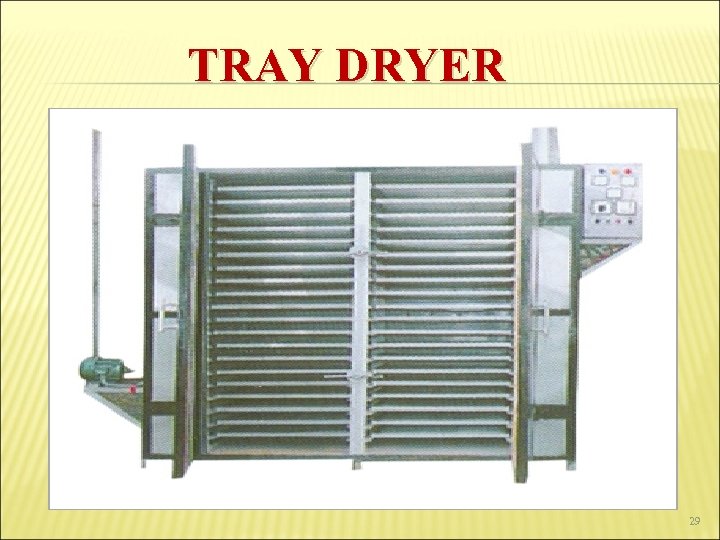 TRAY DRYER 29 