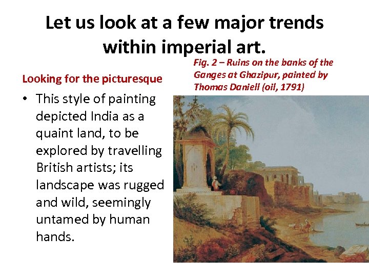 Let us look at a few major trends within imperial art. Looking for the