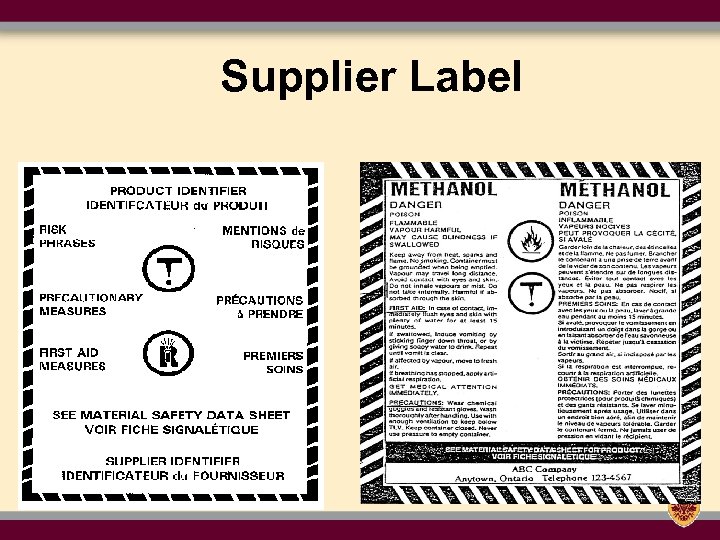 Supplier Label 