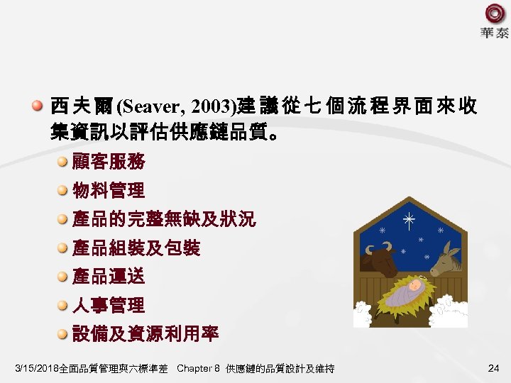 西 夫 爾 (Seaver, 2003)建 議 從 七 個 流 程 界 面 來