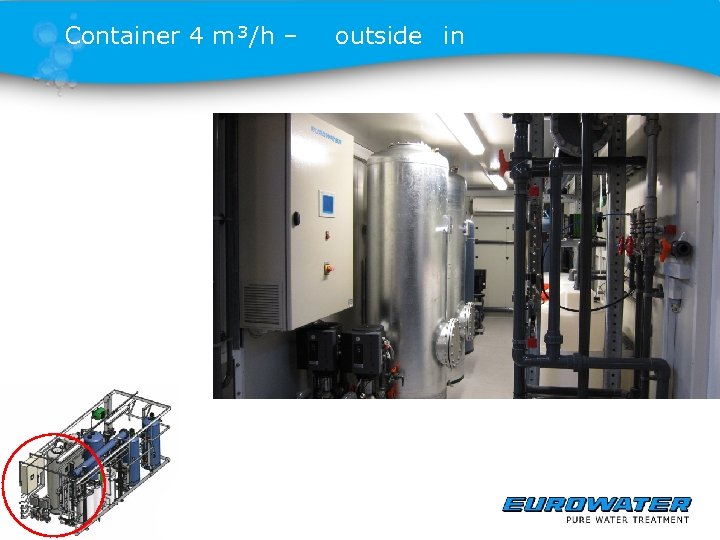 Container 4 m³/h – outside in 