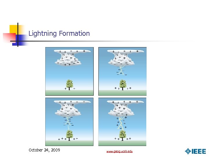 Lightning Formation October 24, 2009 www. geog. ucsb. edu 