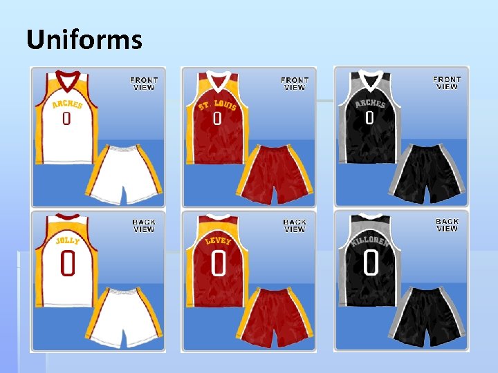 Uniforms 