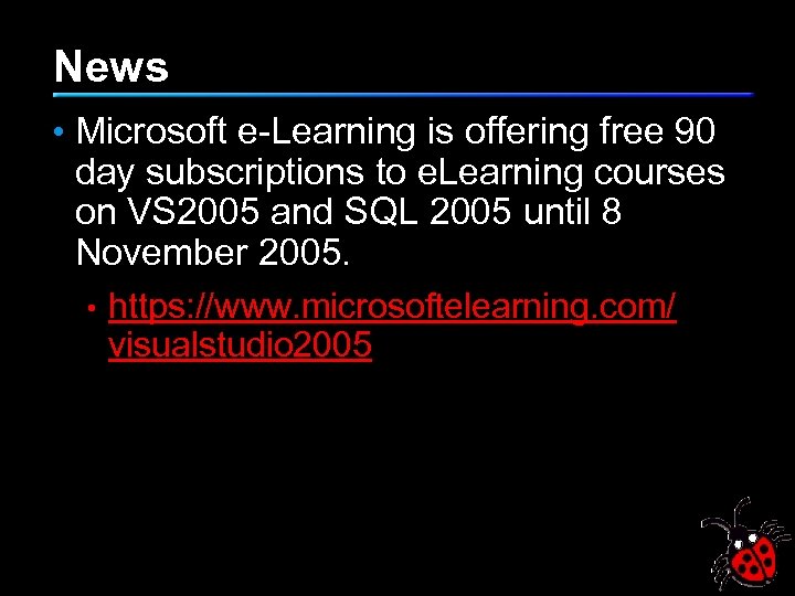 News • Microsoft e-Learning is offering free 90 day subscriptions to e. Learning courses