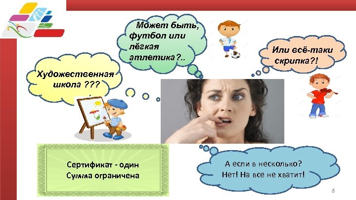Может быть, футбол или лёгкая атлетика? . . Или всё-таки скрипка? ! Художественная школа
