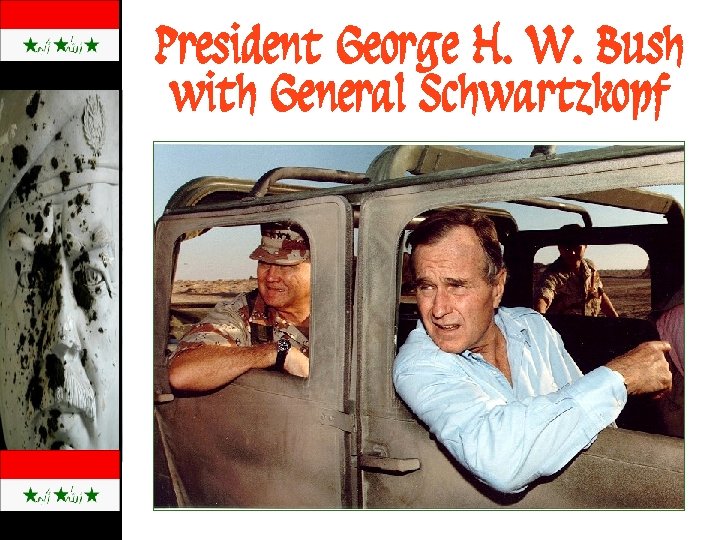 President George H. W. Bush with General Schwartzkopf 