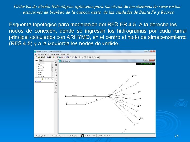 Criterios de diseño hidrológico aplicados para las obras de los sistemas de reservorios -