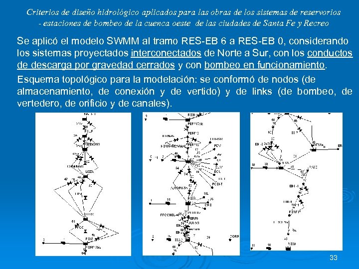 Criterios de diseño hidrológico aplicados para las obras de los sistemas de reservorios -