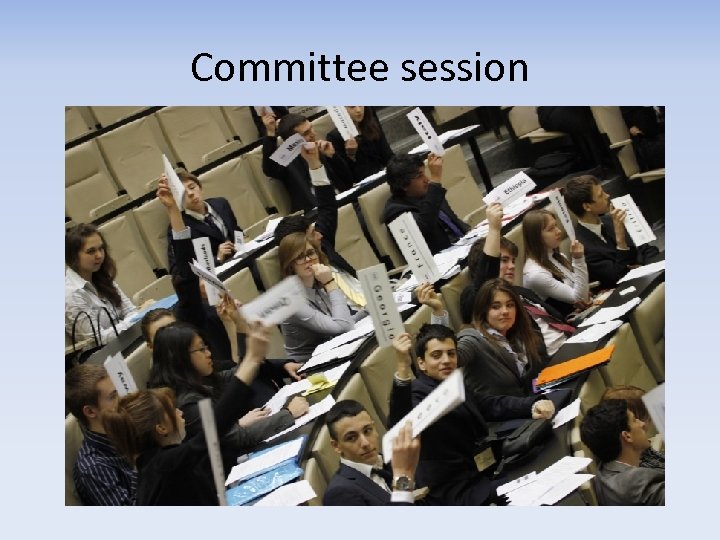 Committee session 