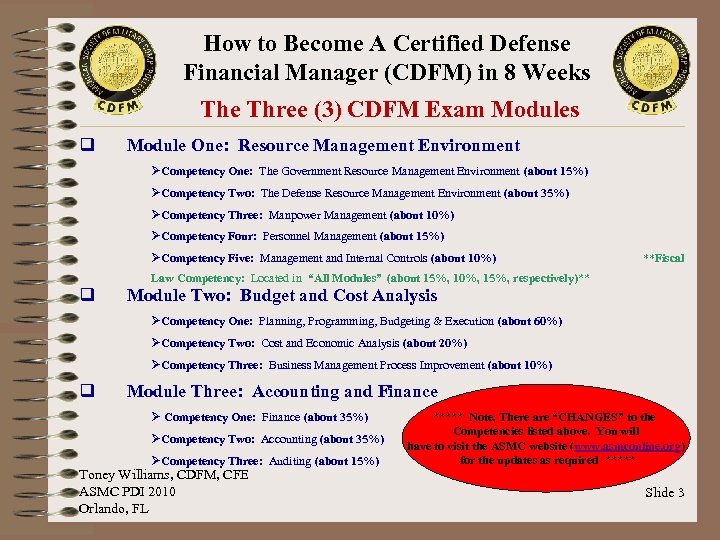 How to Become A Certified Defense Financial Manager (CDFM) in 8 Weeks The Three