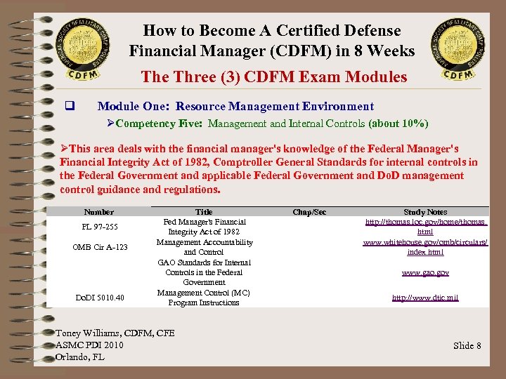 How to Become A Certified Defense Financial Manager (CDFM) in 8 Weeks The Three