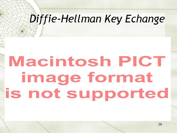 Diffie-Hellman Key Echange 26 