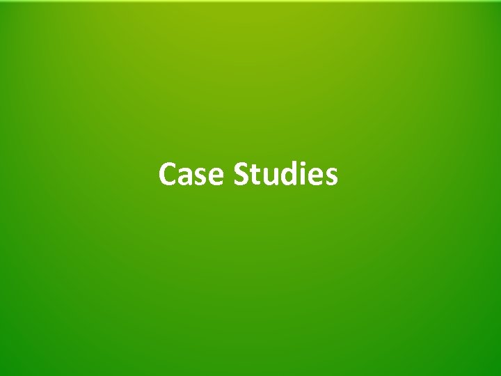 Case Studies 16 