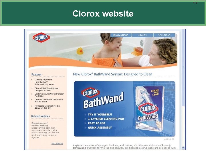 4 -9 Clorox website 