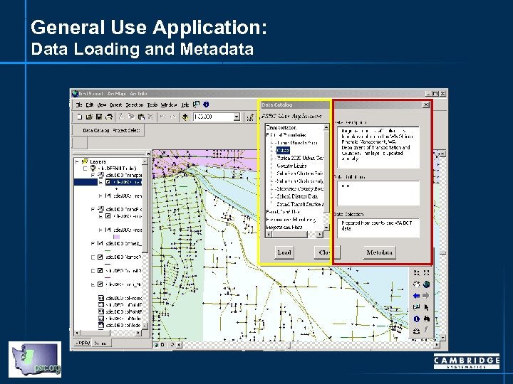 General Use Application: Data Loading and Metadata 