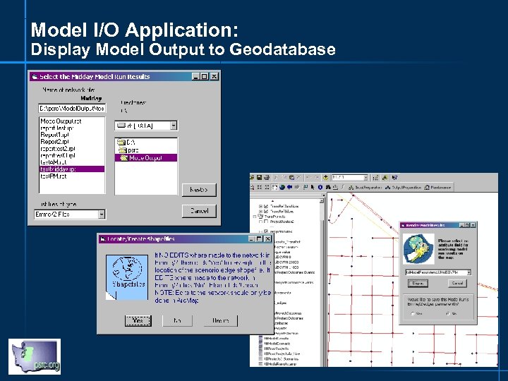 Model I/O Application: Display Model Output to Geodatabase 