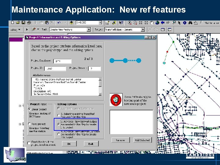Maintenance Application: New ref features 
