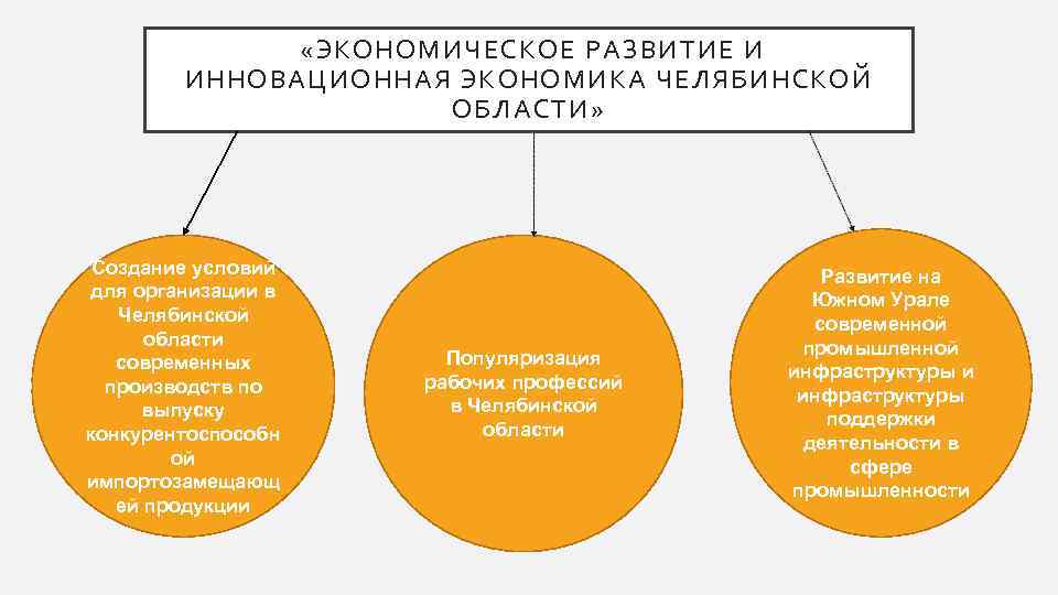  «ЭКОНОМИЧЕСКОЕ РАЗВИТИЕ И ИННОВАЦИОННАЯ ЭКОНОМИКА ЧЕЛЯБИНСКОЙ ОБЛАСТИ» Создание условий для организации в Челябинской