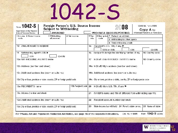 1042 -S 12 12 