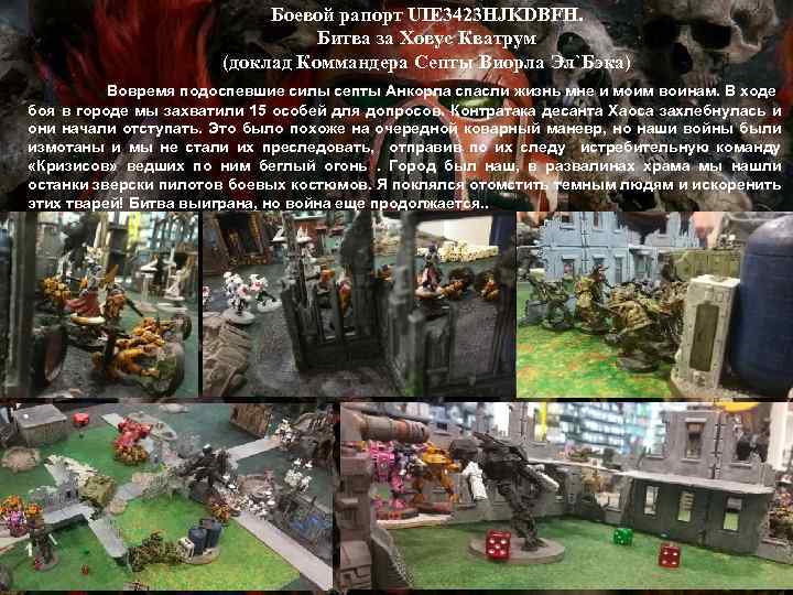 Боевой рапорт UIE 3423 HJKDBFH. Битва за Ховус Кватрум (доклад Коммандера Септы Виорла Эл`Бэка)