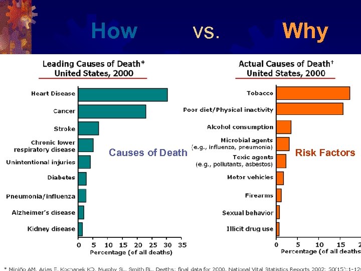 How Causes of Death vs. Why Risk Factors 