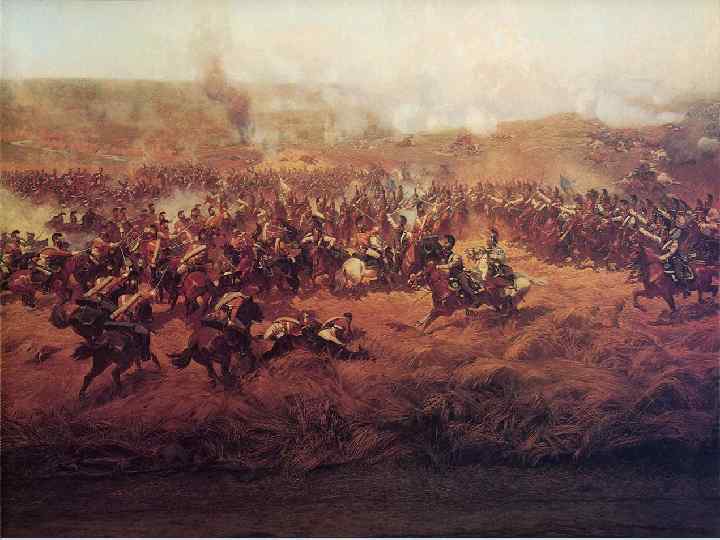 На нескошенном ржаном поле в жестокой схватке сошлись саксонские кирасиры и русские кирасиры полка
