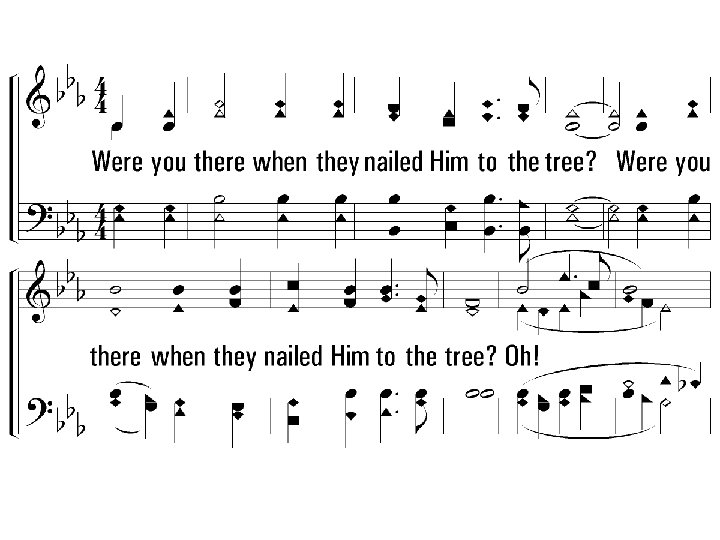 2. Were you there when they nailed Him to the tree? Oh! Sometimes it