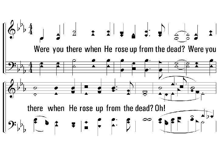 5. Were you there when He rose up from the dead? Oh! Sometimes it