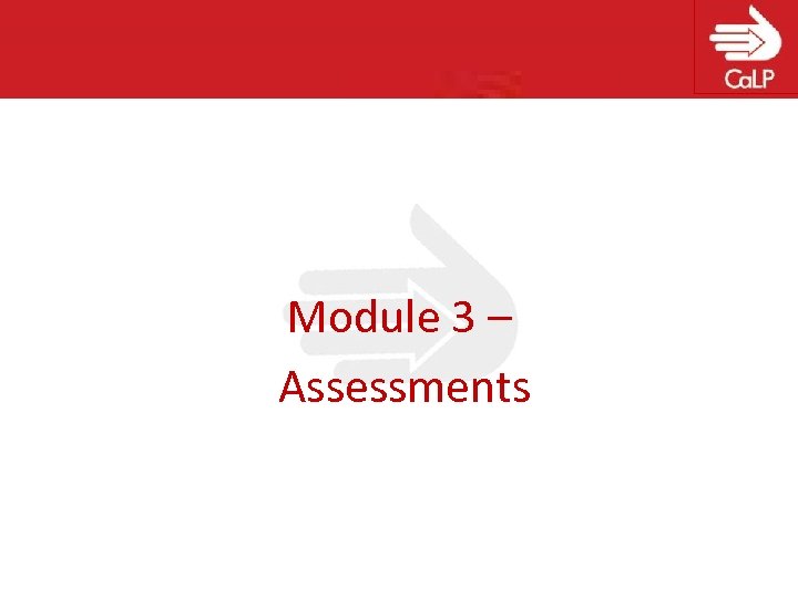 Module 3 – Assessments 