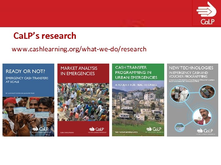 Ca. LP’s research www. cashlearning. org/what-we-do/research 