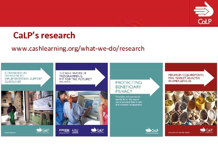 Ca. LP’s research www. cashlearning. org/what-we-do/research 