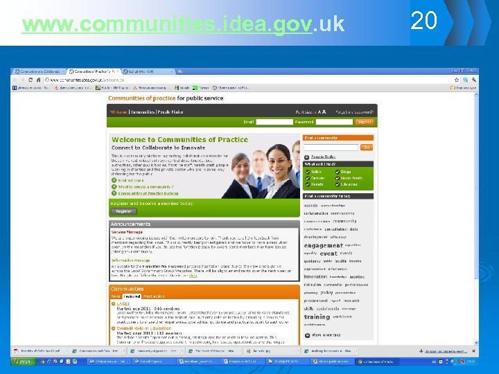 www. communities. idea. gov. uk 20 