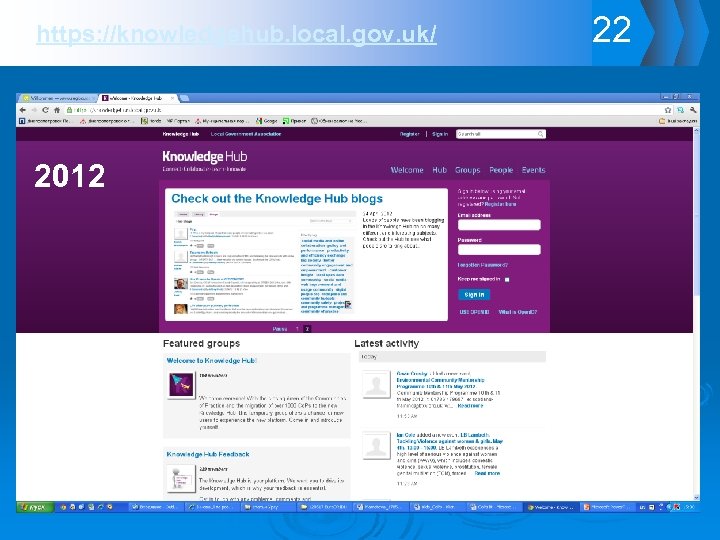 https: //knowledgehub. local. gov. uk/ 2012 22 